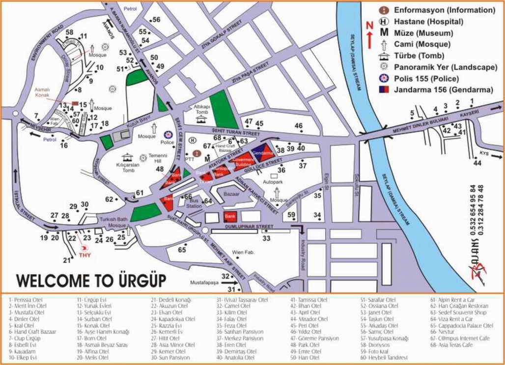 Urgup Map